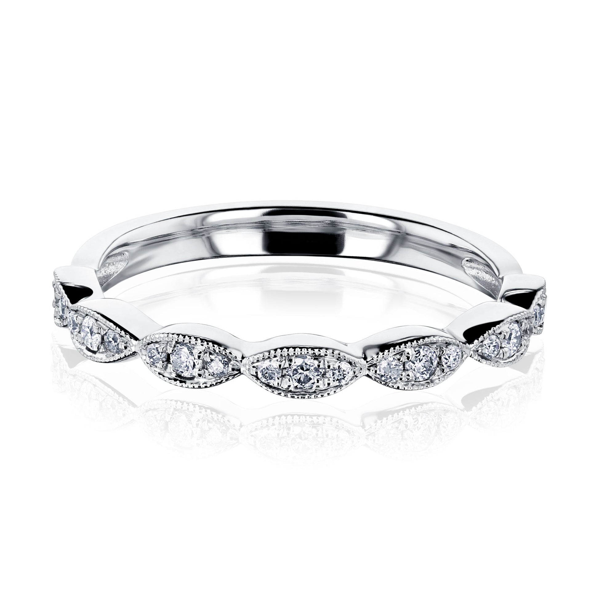 Kobelli Scallop Diamond Band