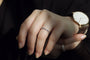 Kobelli Diamond and Sapphire Milgrain Band