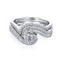 Kobelli Diamond Dual Wave Bridal Set