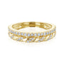 Kobelli Twist Pavé Dual Row Diamond Band