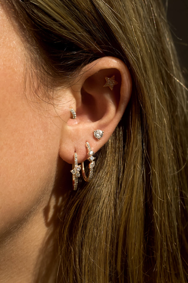 Kobelli Mixy Constellation Bar Diamond Earrings