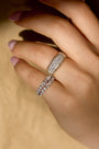 Kobelli Bright Honeycomb Pave Diamond Ring 1 Carat 10k Gold