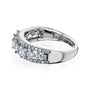 Kobelli Mixy Symmetric Triple Strand Diamond Row Band