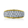 Kobelli Bright Honeycomb Pave Diamond Ring 1 Carat 10k Gold