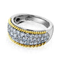 Kobelli Bright Honeycomb Pave Diamond Ring 1 Carat 10k Gold
