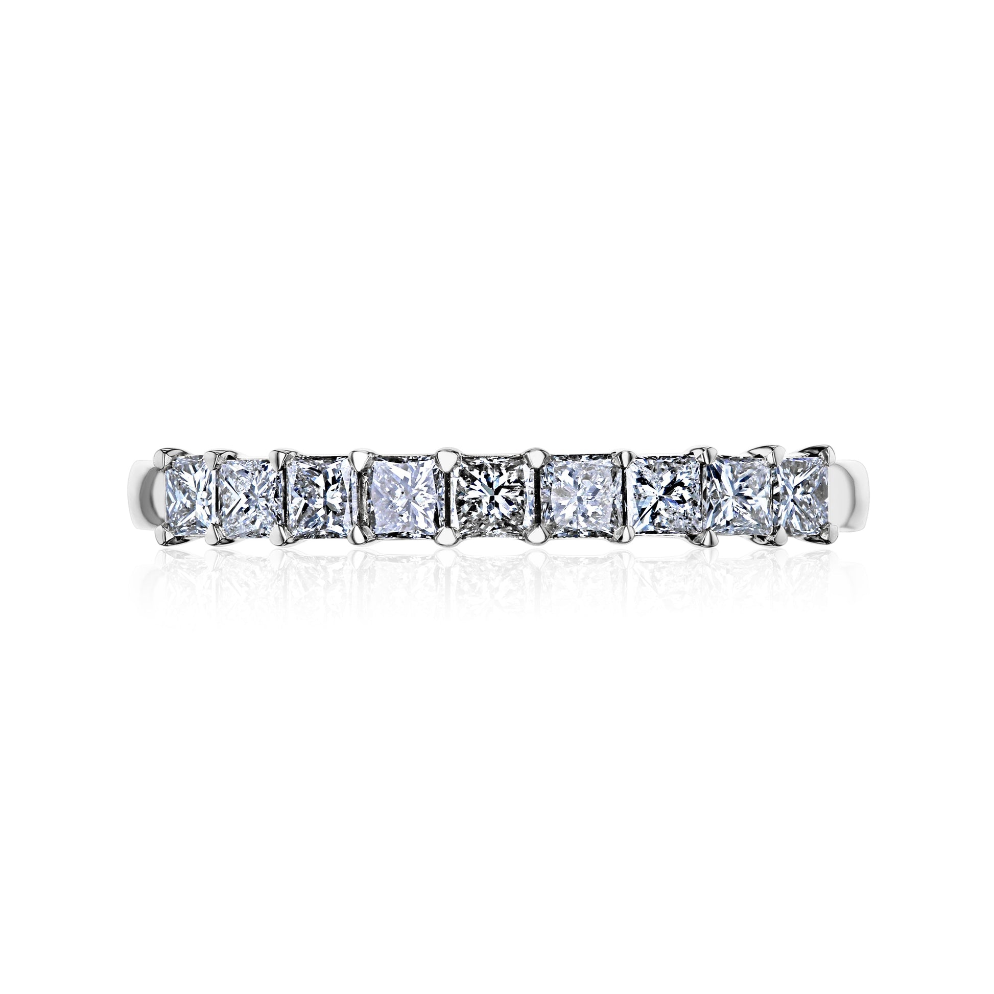 0.5 Carat Natural Diamond Shared-prong Princess Ring