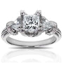 Kobelli Certified Princess Cut 3-Stone Diamond Engagement Ring 1 3/4 CTW in 14k White Gold