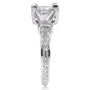 Kobelli Certified Princess Cut 3-Stone Diamond Engagement Ring 1 3/4 CTW in 14k White Gold