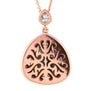 Kobelli Pear Shaped Rose-cut Black & White Diamond Halo Style Pendant 5 CTW in 14k Rose Gold 71147X