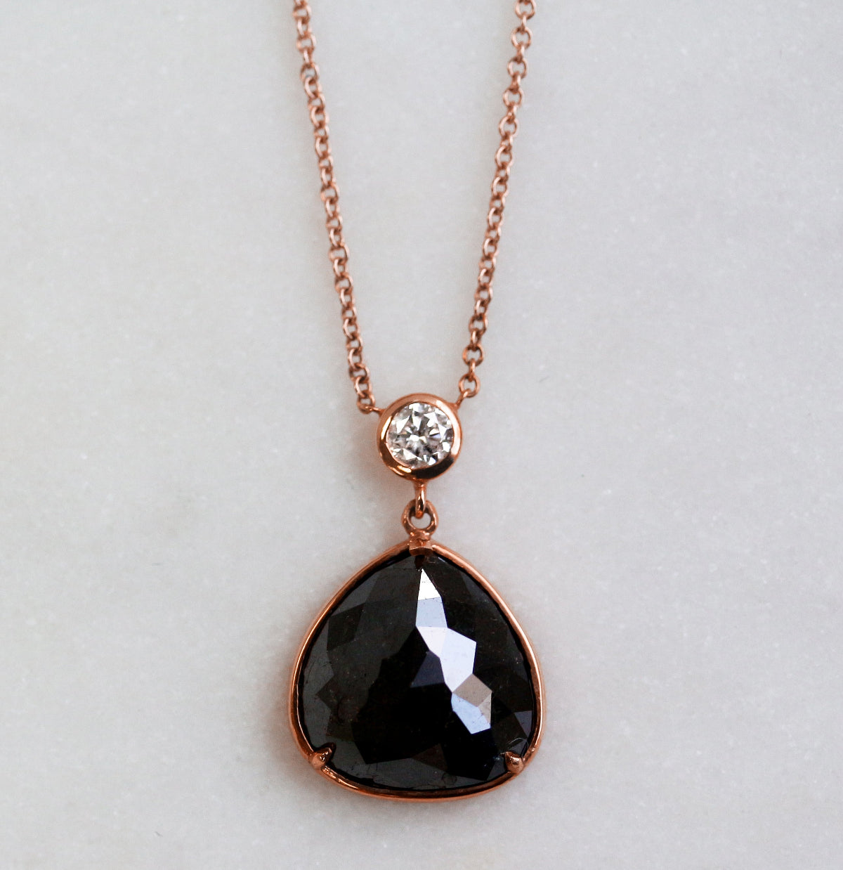 black diamond necklace