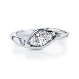 1.02ct Marquise Diamond Asymmetric Ring