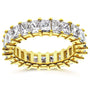 Kobelli Princess Baguette Diamond Eternity Band 3 7/8 CTW in 14K Yellow Gold 71199X_4.5