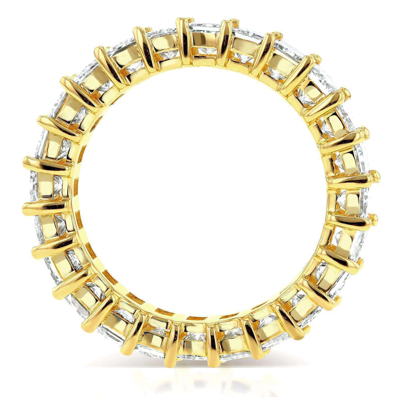 Kobelli Princess Baguette Diamond Eternity Band 3 7/8 CTW in 14K Yellow Gold 71199X_4.5