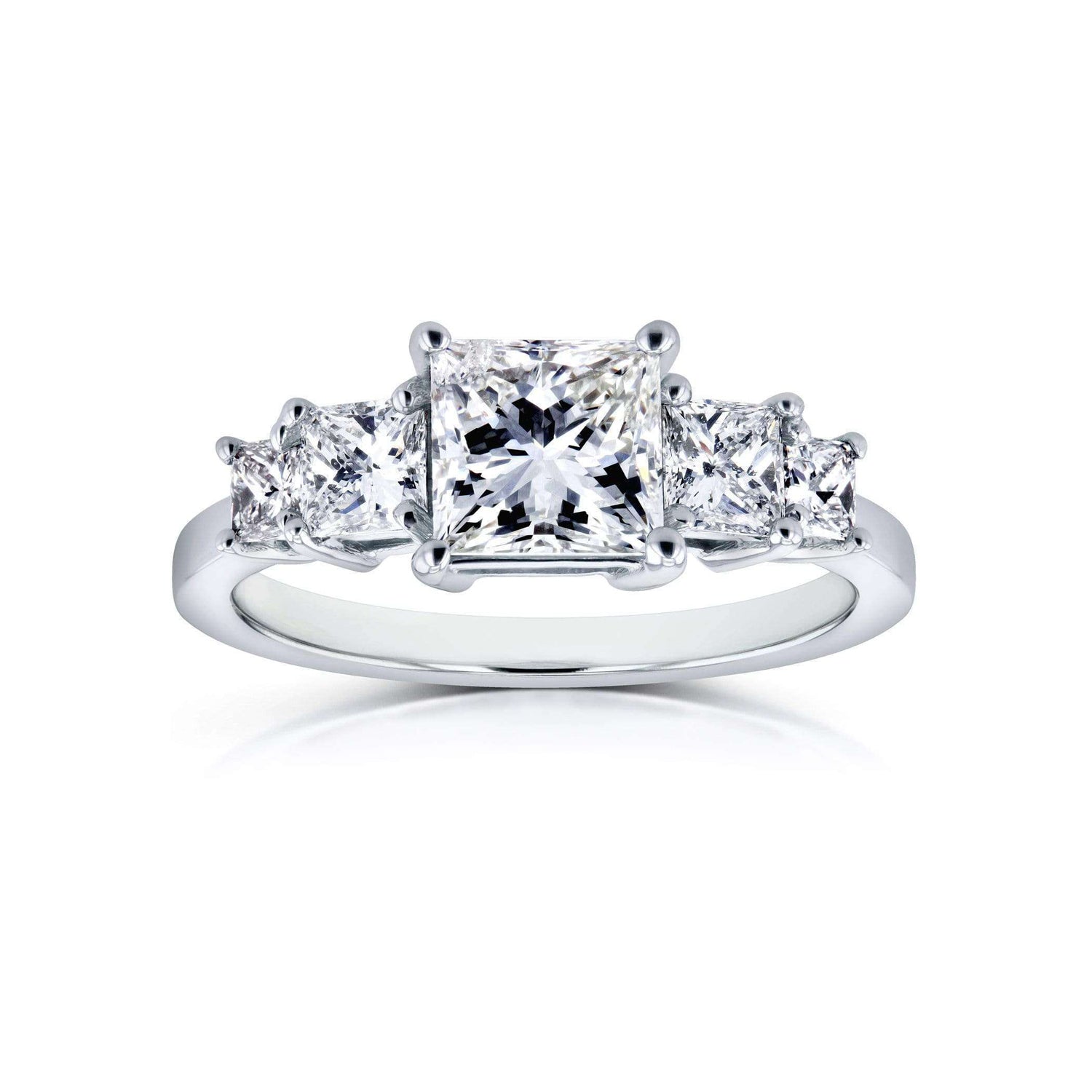 2.06 Carat Natural Diamond 5-Stone Ring