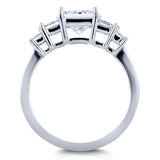 Kobelli Diamant-Verlobungsring mit fünf Steinen 2 CTW in 14 Karat Weißgold (zertifiziert)