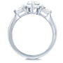 Kobelli Diamond Pear Three-Stone Engagement Ring 1 3/5 CTW in Platinum (Certified) 71289X/7.0P