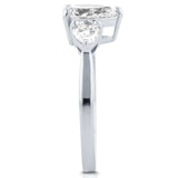 Kobelli Diamond Pear Trestensförlovningsring 1 3/5 CTW i platina (certifierad) 71289X/7.0P