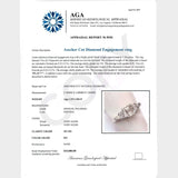 Anel de diamante Kobelli Mixed Fancy Cut 5 pedras 1 3/4 quilate TDW em platina (certificado AGA)
