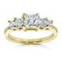 Kobelli EGL Certified 14k Yellow Gold 1 7/8ct TDW Five Stone Diamond Engagement Ring