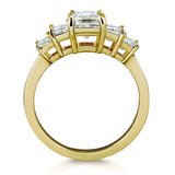 Kobelli egl certifierad 14k gult guld 1 7/8ct tdw femstens diamantförlovningsring