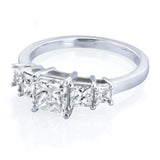Kobelli Certified 14k White Gold 1 4/5ct TDW Five Stone Diamond Engagement Ring