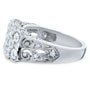 Kobelli Old Mine Cut Diamond Vintage Filigree Indented Concave Wide Ring 1 7/8 CTW in Platinum (Certified)