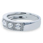 Kobelli Old Mine Cut Diamond 1 CTW Wedding Band Prong Set in Platinum