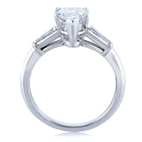 Kobelli Van Cleef Pear Brilliant Diamond Tresteins forlovelsesring 2 1/10 CTW i platina (GIA-sertifisert), størrelse 6 71454X/6P