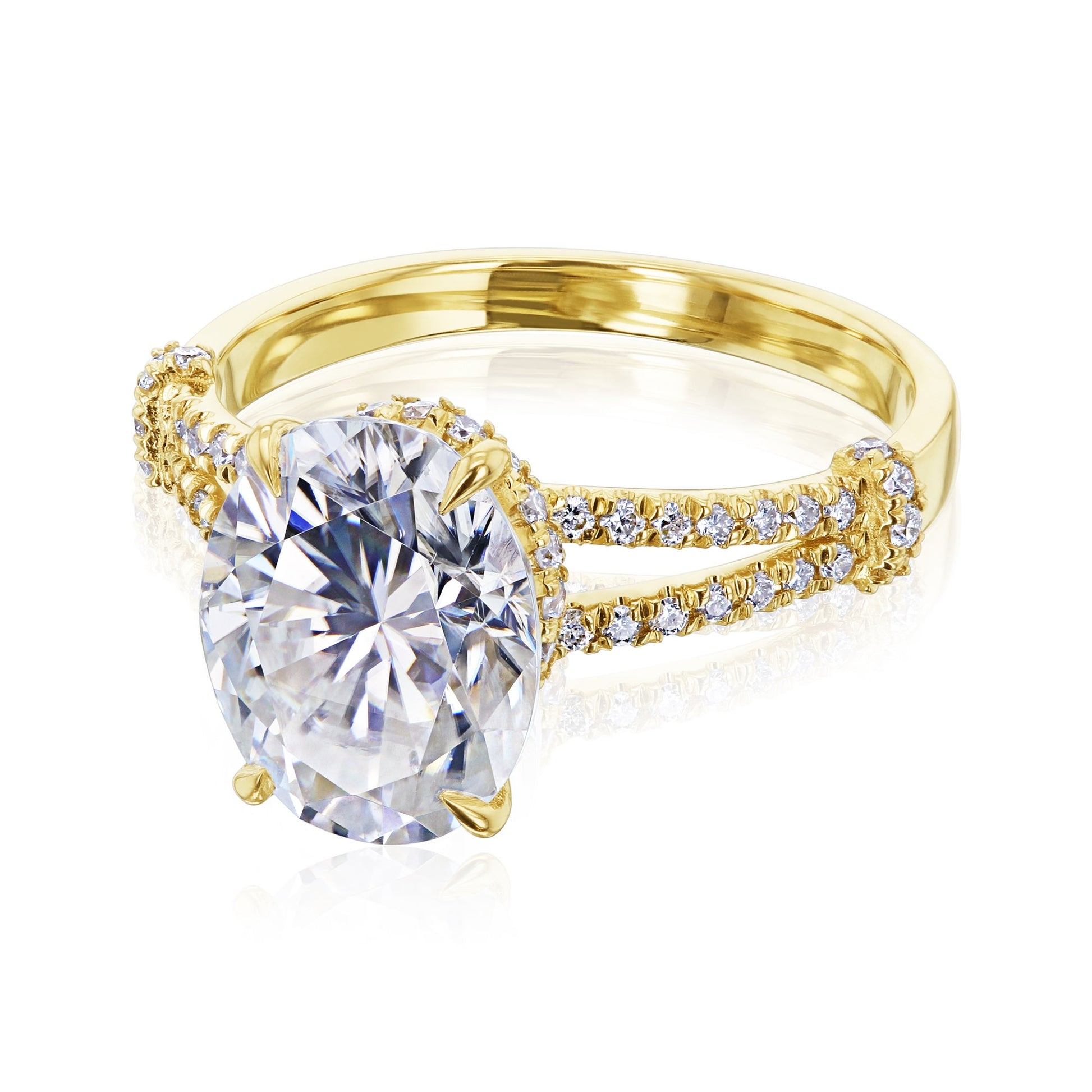 Kobelli Regina Oval Moissanite One-of-A-Kind Ring