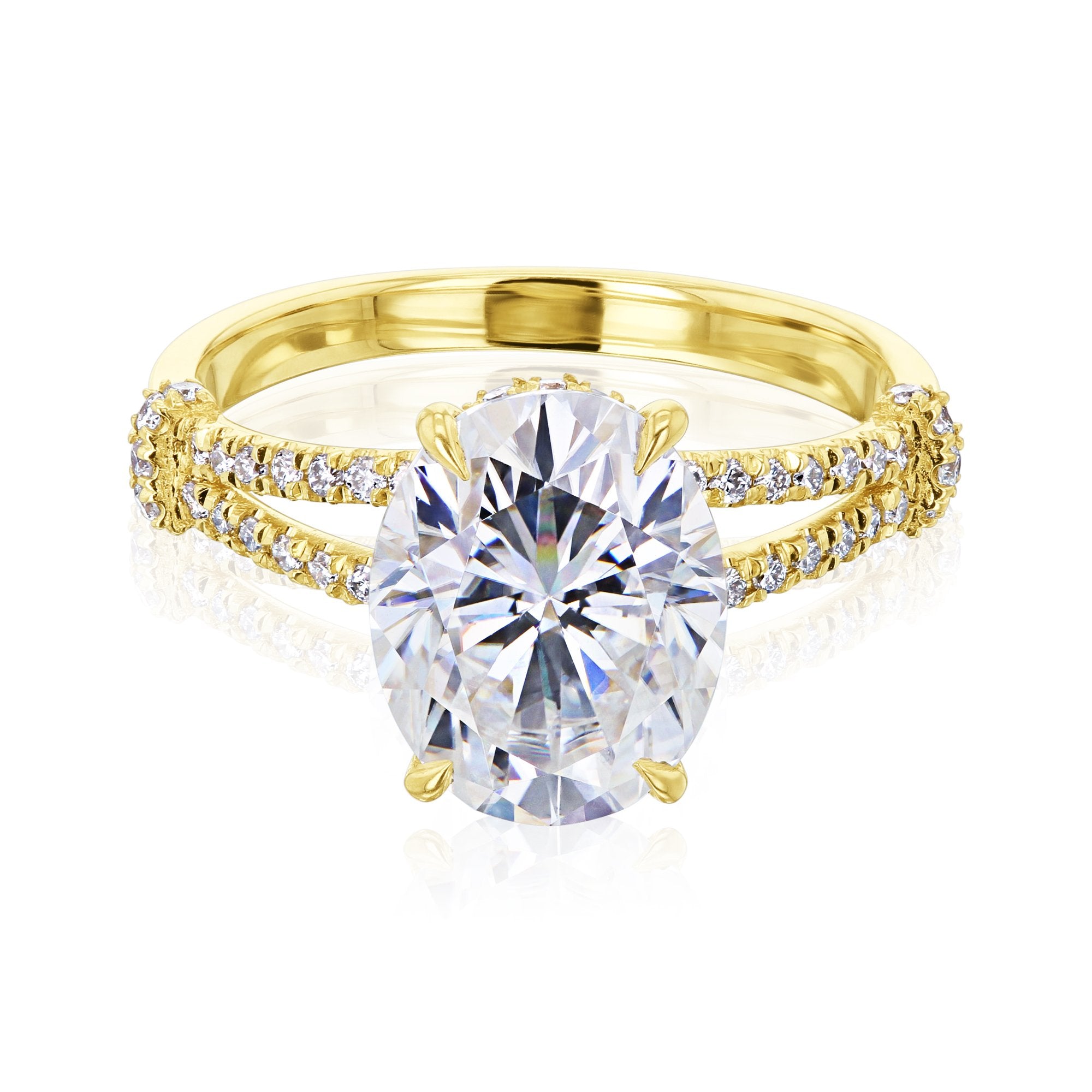 Kobelli Regina Oval Moissanite One-of-A-Kind Ring