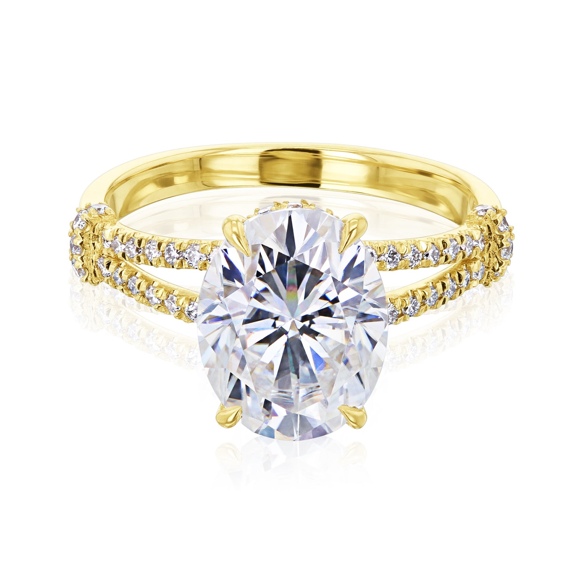 Kobelli Regina Oval Moissanite One-of-A-Kind Ring