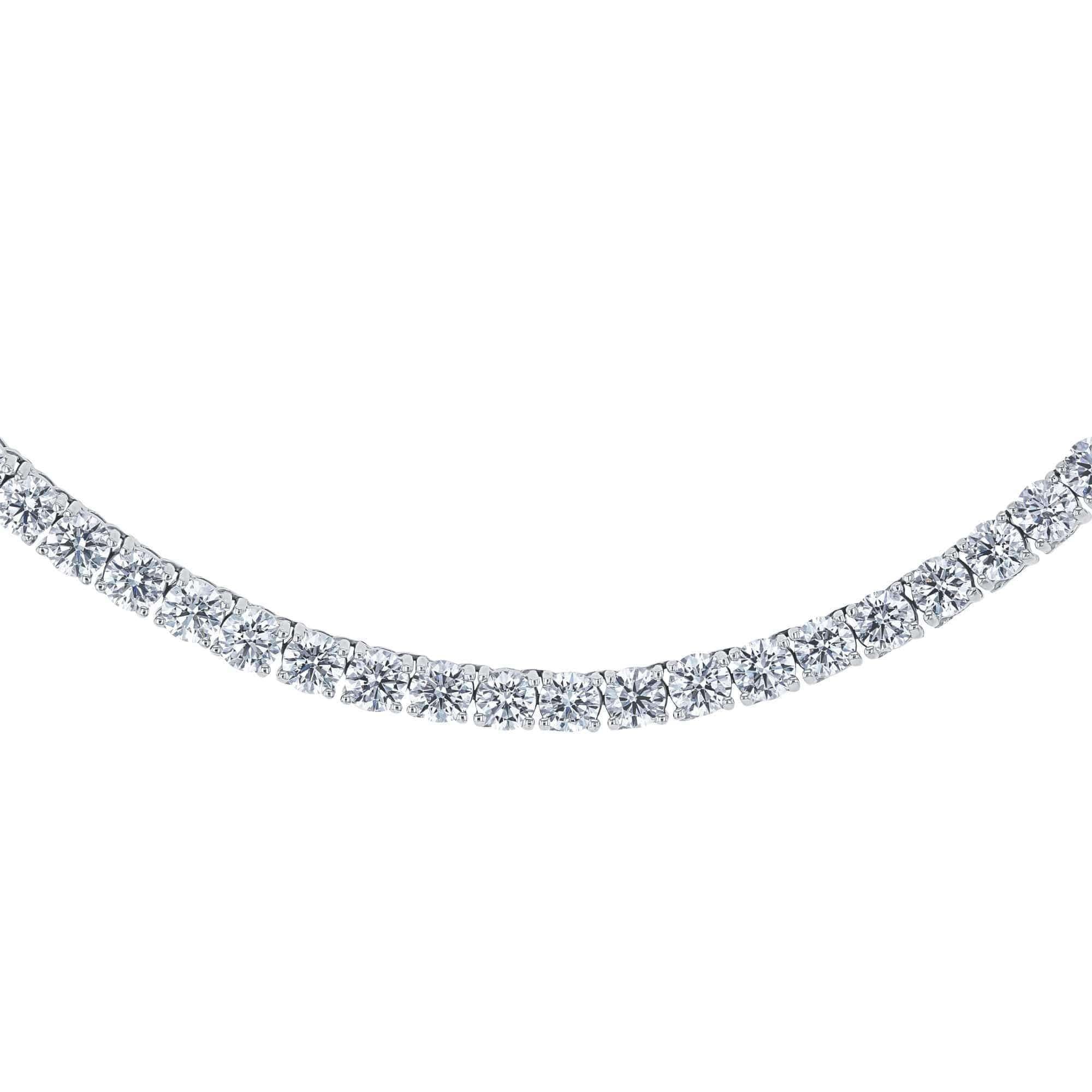 Kobelli Lab Grown Diamond 28.80 Carat Tennis Necklace (IGI Certified) 71532X
