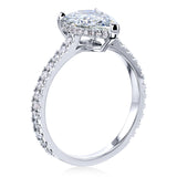Kobelli The Pear Hidden Halo Diamond Ring (GIA Certified)