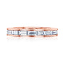 Kobelli Straight Baguette Eternity Band in Channel Setting