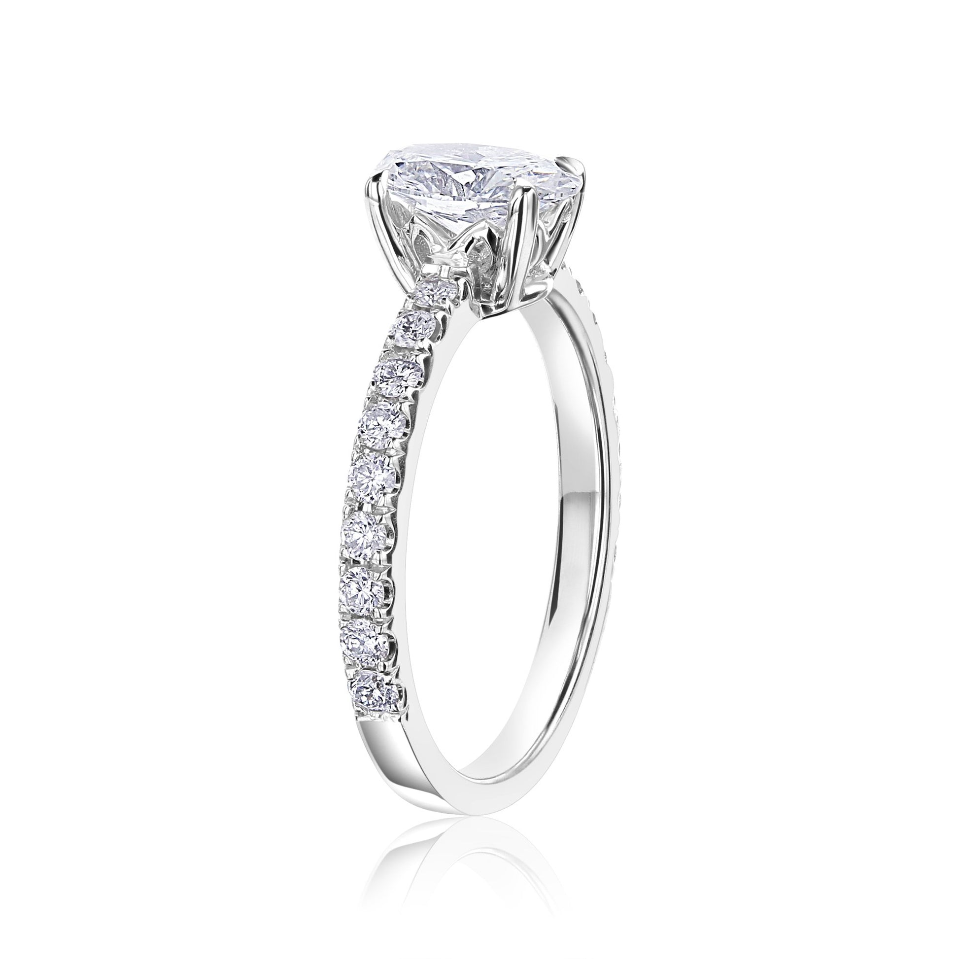Kobelli Oval Diamond Engagement Ring