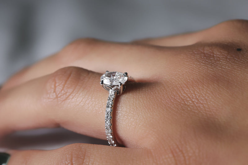 Kobelli Oval Diamond Engagement Ring