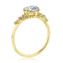 Kobelli Romantic East-West Oval Diamond Ring