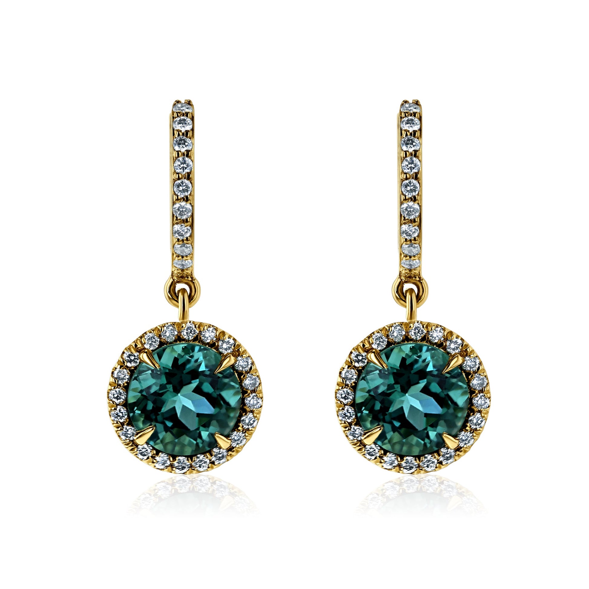 Kobelli Tourmaline & Diamond Earrings