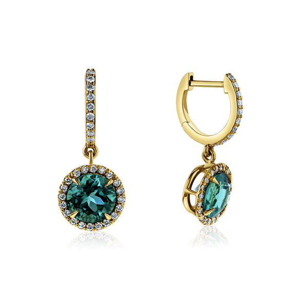 Kobelli Tourmaline & Diamond Earrings