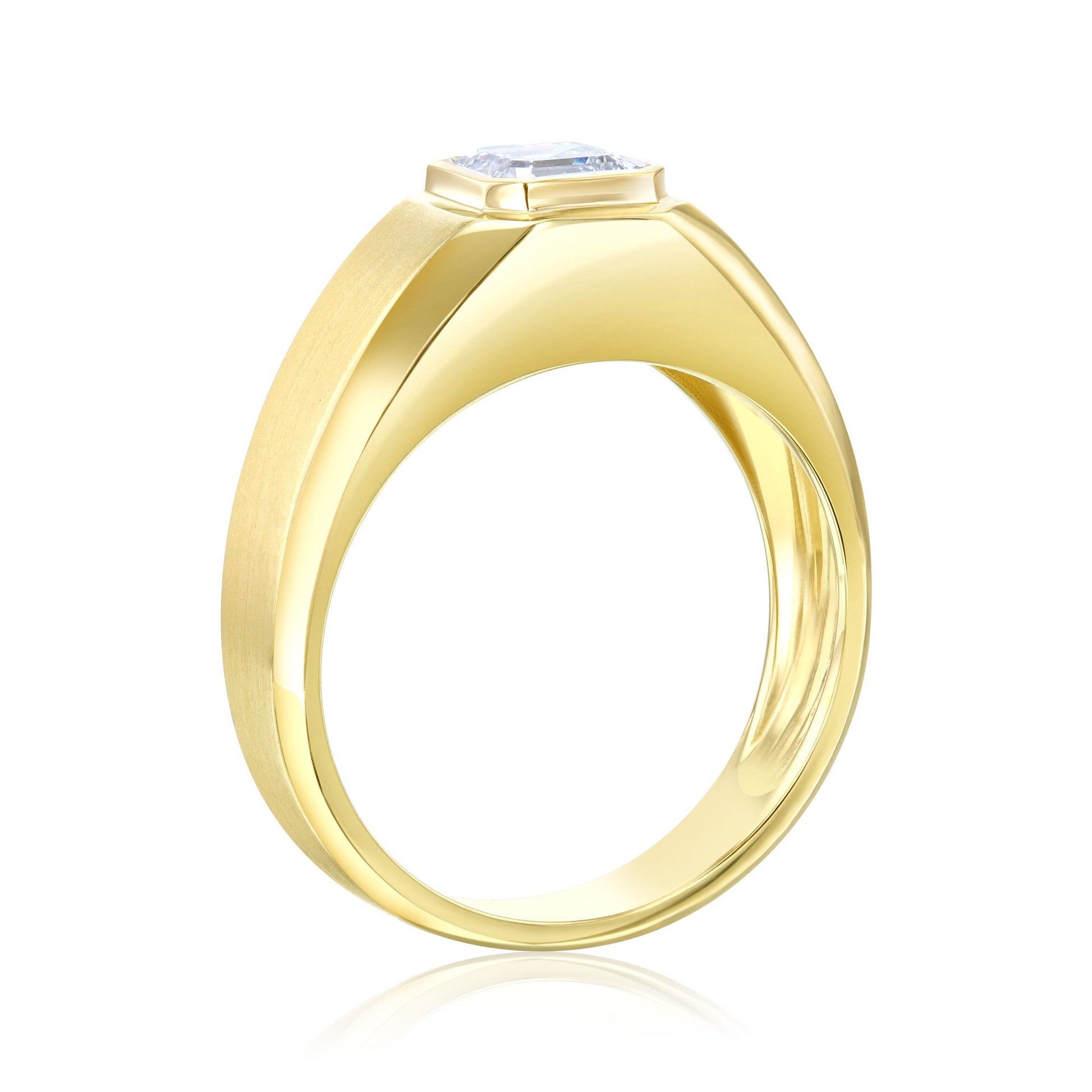 Kobelli Asscher Modern Bezel Men's Band (Certified)