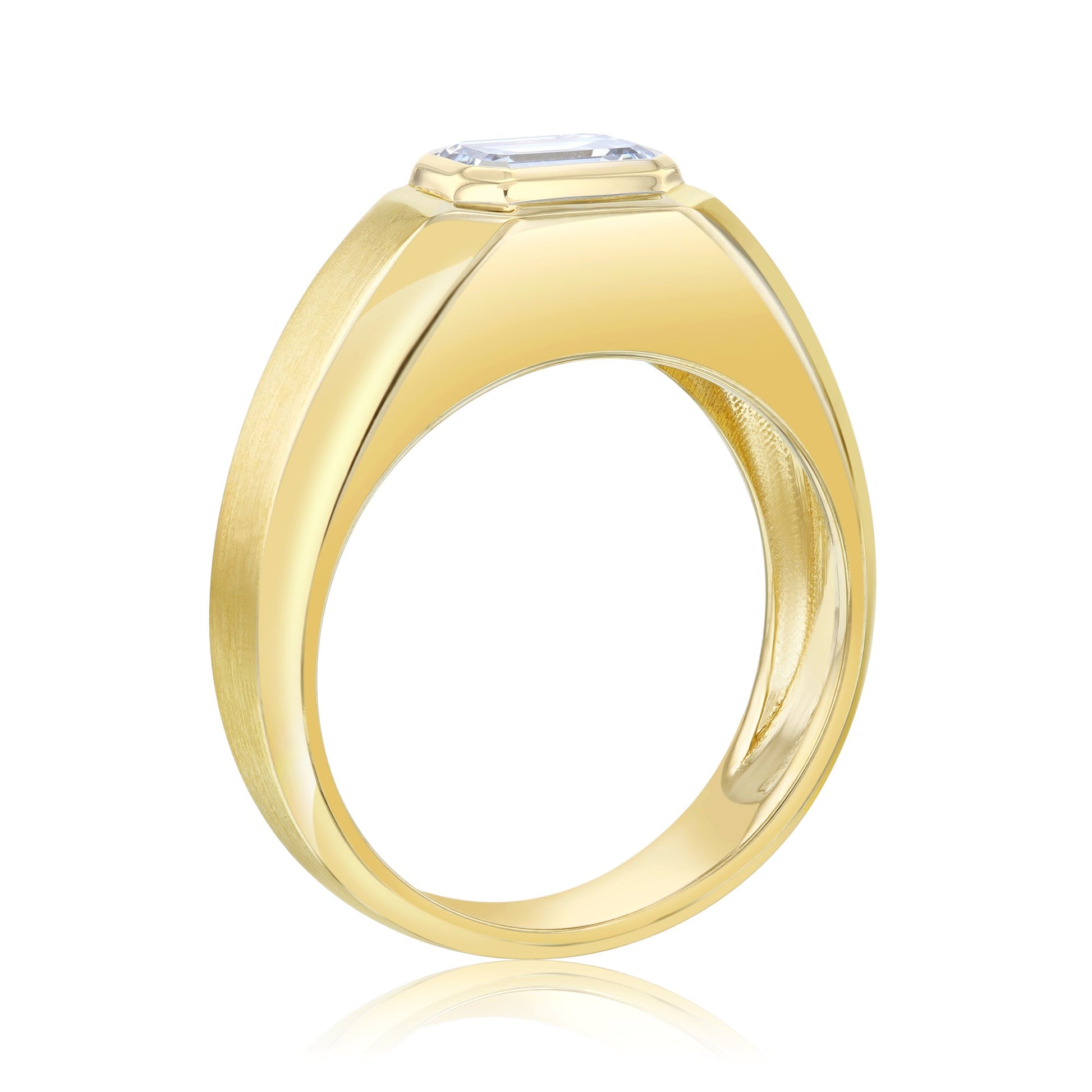 Kobelli Emerald Modern Bezel Men's Band (Certified)