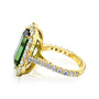 Kobelli Green Tourmaline Elongated Elizabeth Ring