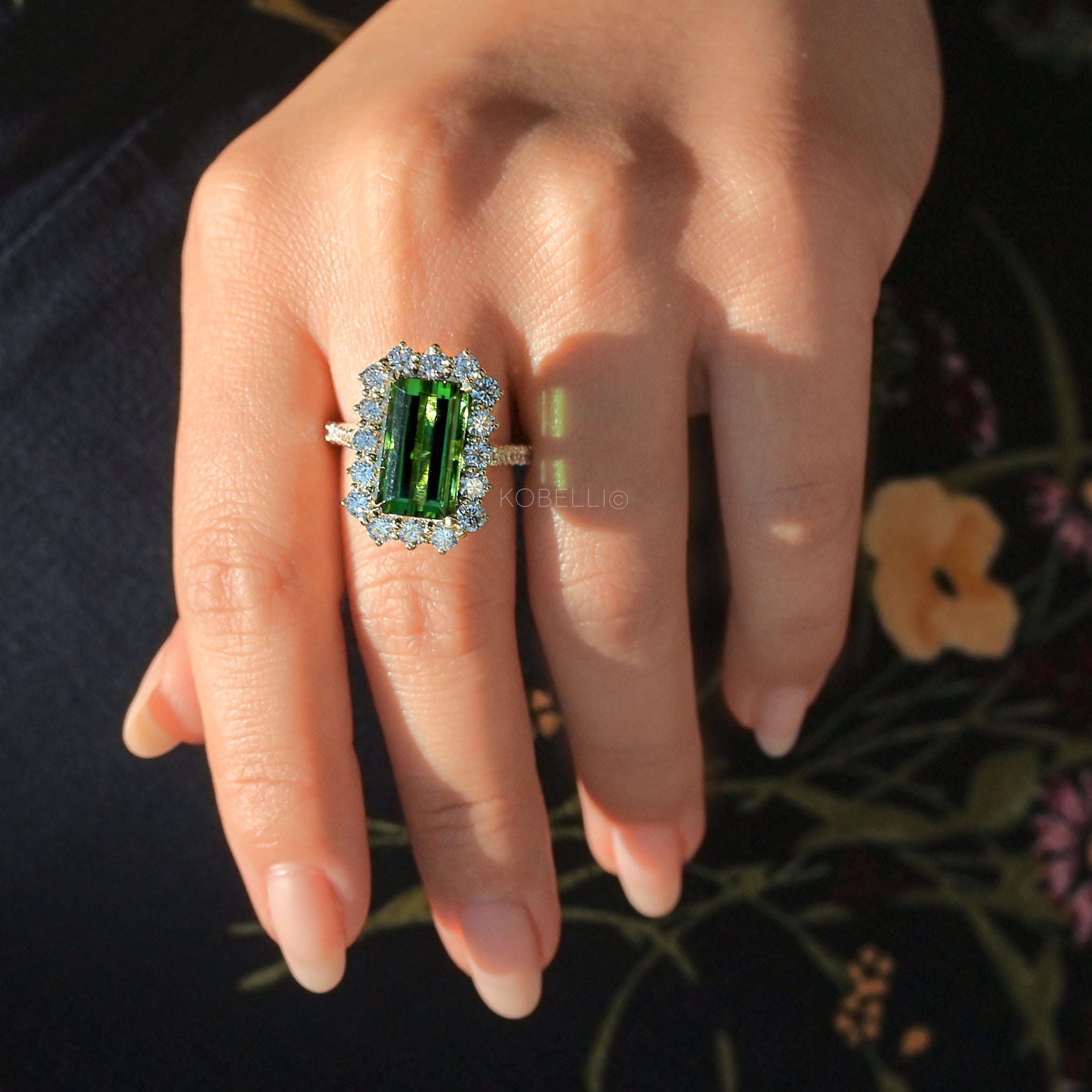 9.66 Carat Tourmaline Elizabeth Ring