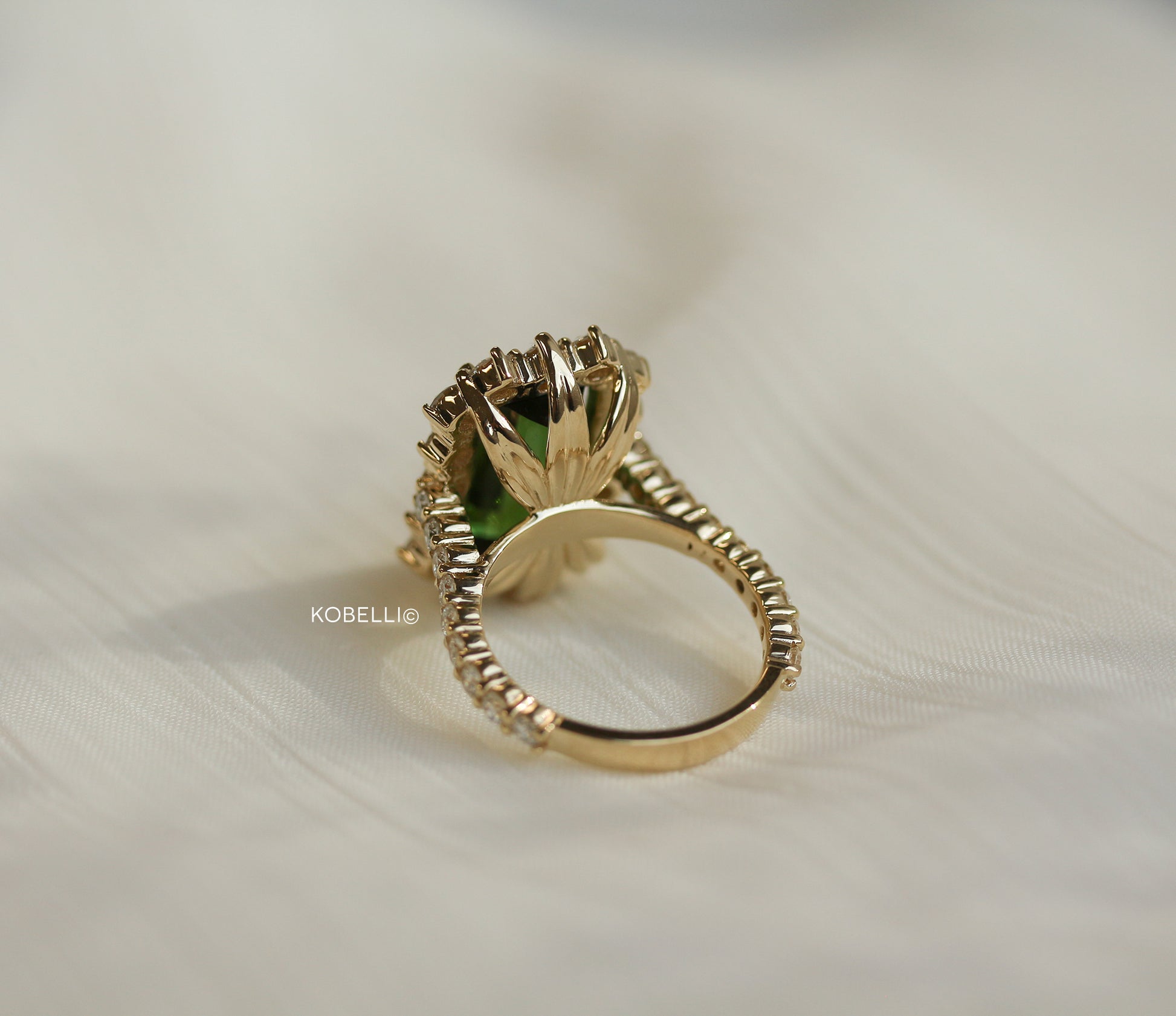 9.66 Carat Tourmaline Elizabeth Ring