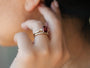 Kobelli Rhodolite Garnet Bridal Set