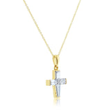 Kobelli Baguette One-of-A-Kind Diamond Cross anheng