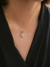 Kobelli Baguette One-of-A-Kind Diamond Cross Hängen
