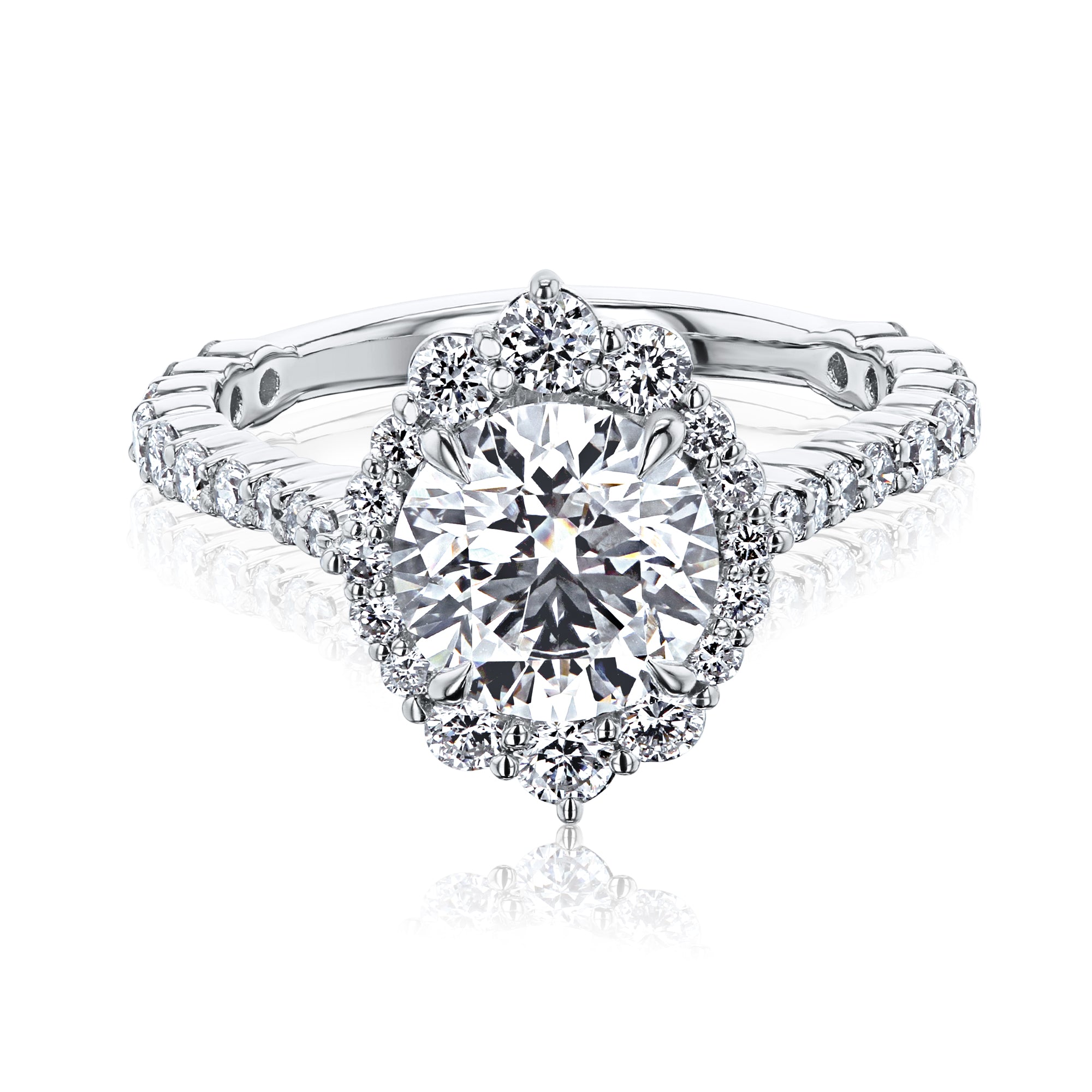 2.49 Carat Lab Grown Diamond Basilica Ring