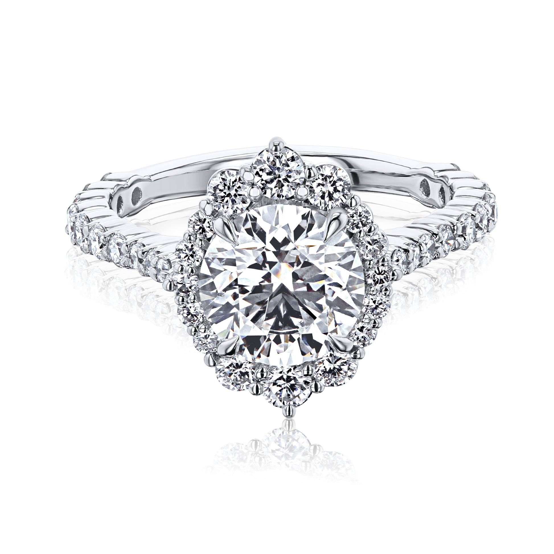2.49 Carat Lab Grown Diamond Basilica Ring