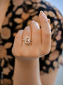 Kobelli Custom Tailored Elongated Halo Ring